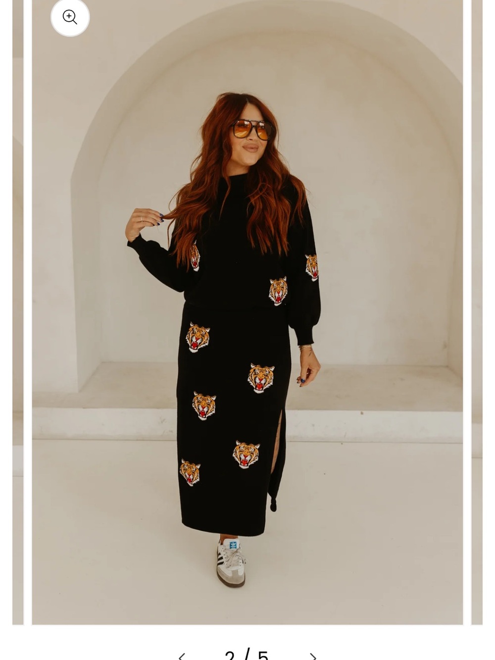 Black Embroidered Tiger Maxi Dress - Brand Not Shown